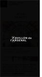 Mobile Screenshot of pavillon-arsenal.com